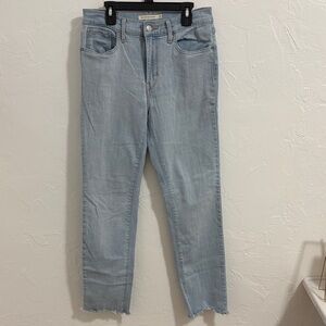 Levi's Women's Light Blue Ankle Jeans